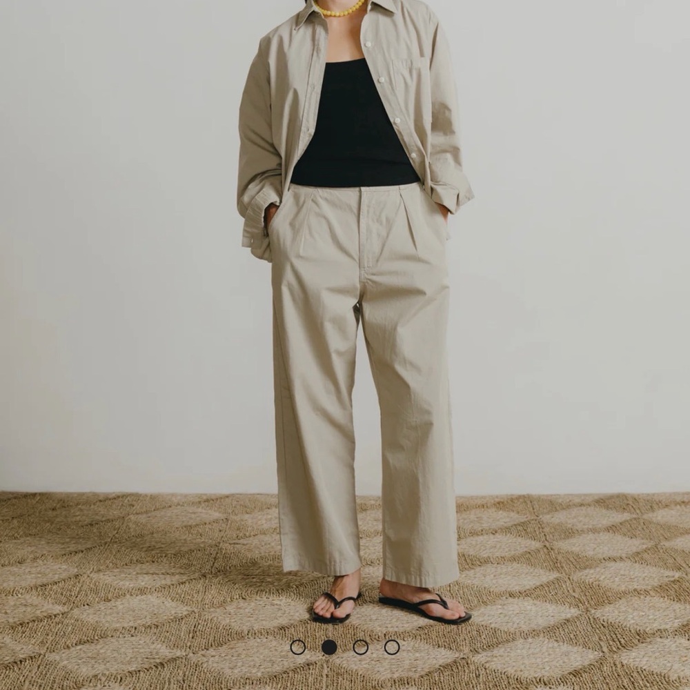OZMA Poplin Field Pant Size Small Khaki - Picture 4 of 4